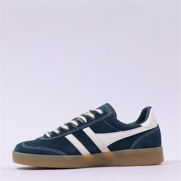 Gola Viper 78 Retro Gumsole Trainer - Dark Teal Combi